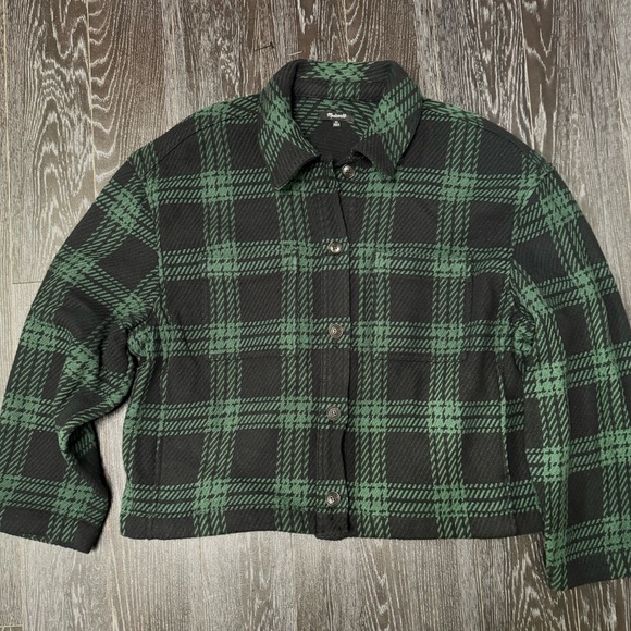 Madewell Boxy Plaid Button-Up Jacket XL - Picture 3 of 3